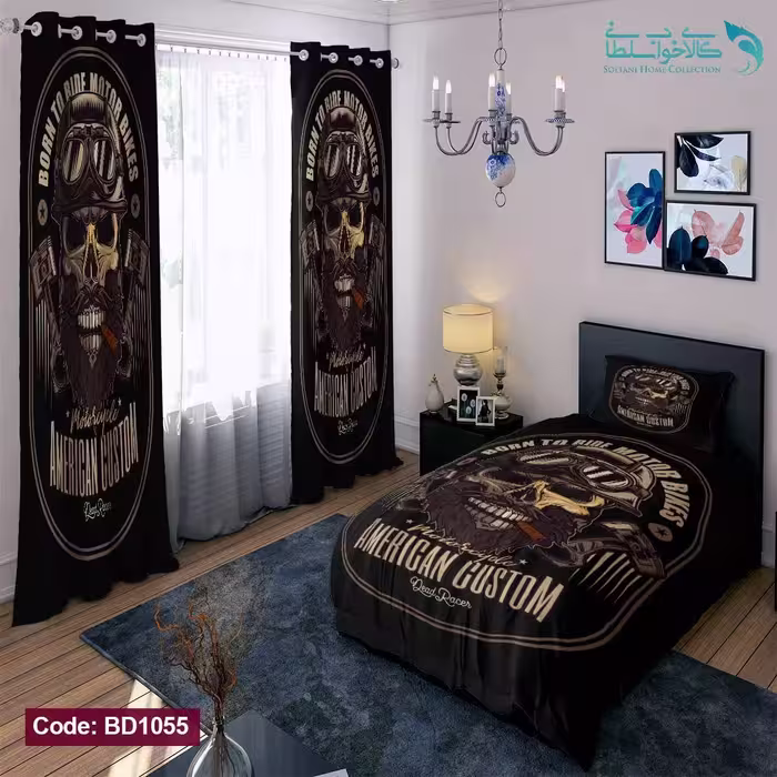 روتختی طرح اسکلت یکنفره کد BD1055