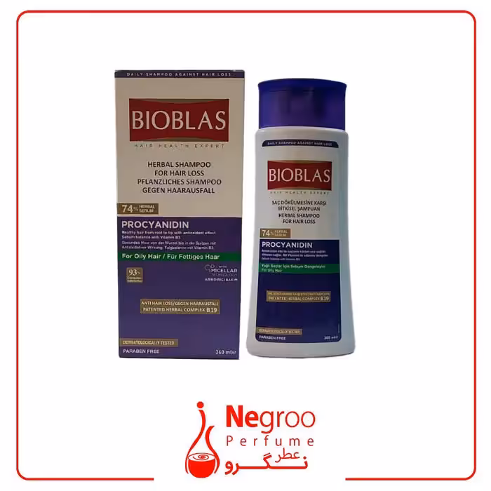 شامپو ضد ریزش مو بیوبلاس bioblas پرونیاسیدین 360 میل