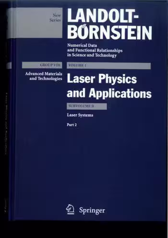 خرید و دانلود نسخه کامل کتاب Landolt-Börnstein: Numerical Data and Functional Relationships in Science and Technology Part 2