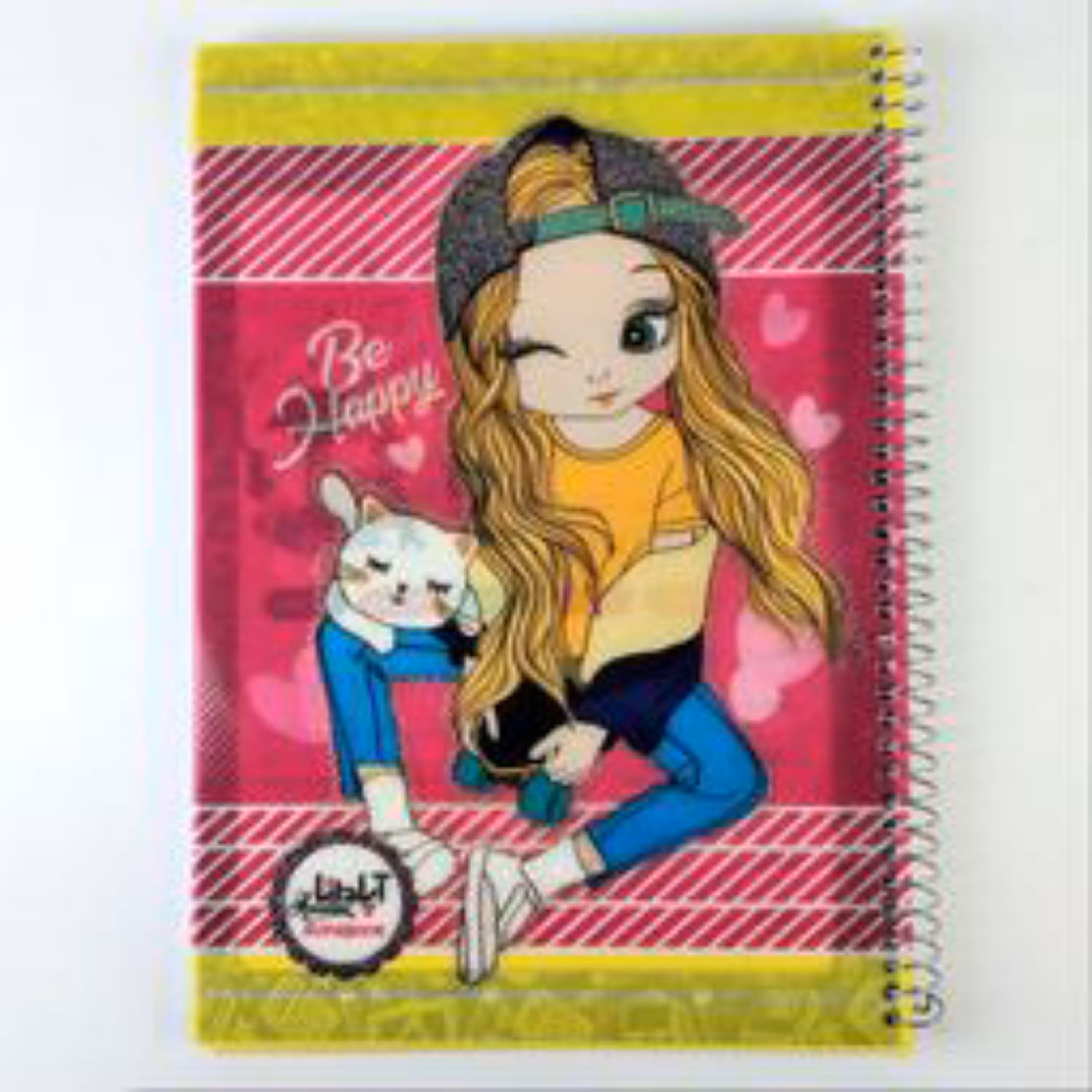 دفتر 80 برگ سیمی طلق طرح دار آپادانا