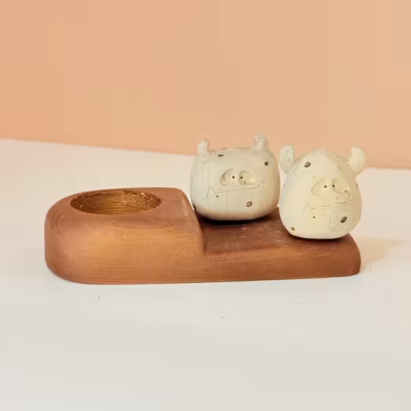 جاشمعی مجسمه جفتی دیو طرح یک