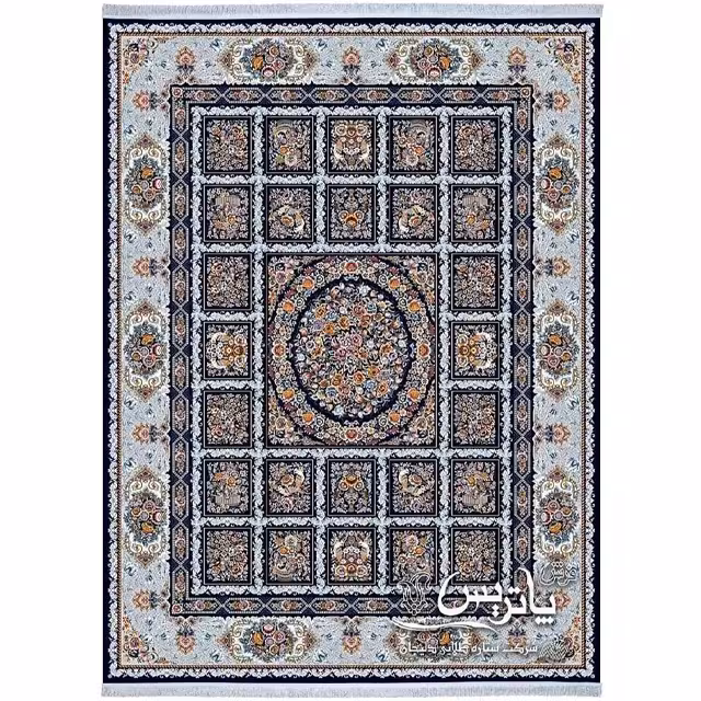 فرش پاتریس رها سرمه‌ای 700 شانه