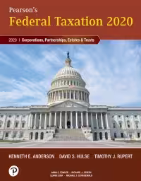 خرید و دانلود نسخه کامل کتاب Pearson's Federal Taxation 2020 Corporations, Partnerships, Estates &amp; Trusts (33rd Edition) [2020] - Original PDF