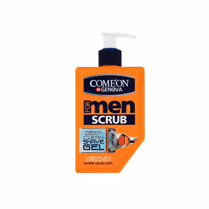 ژل اصلاح آقایان لایه بردار و پاکسازی کننده مناسب پوست خشک تا نرمال 260 میلی لیتر کامان COME’ON