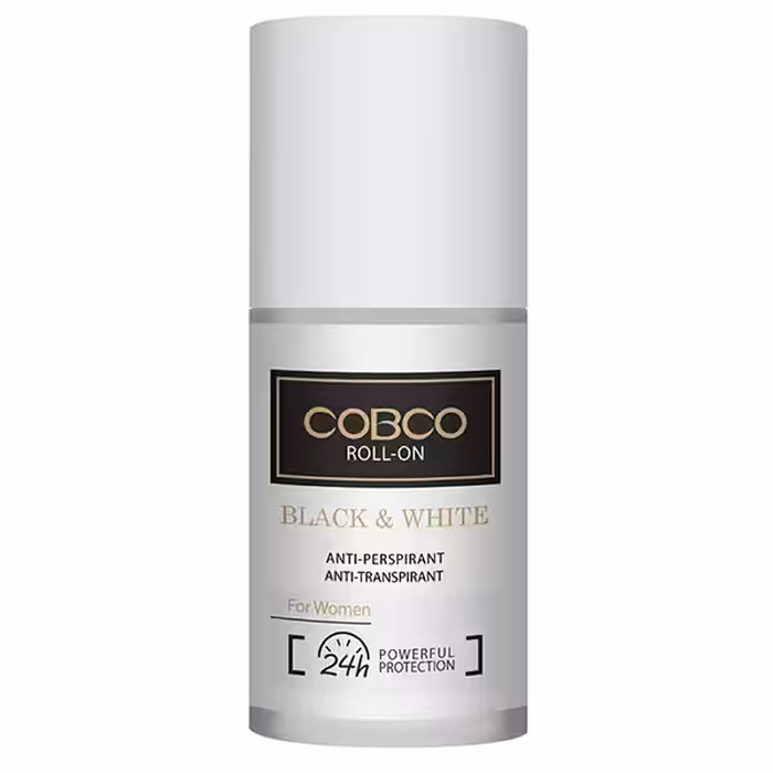 مام رول ضد تعریق زنانه بلک اند وایت کوبکو COBCO ROLL ON BLACK & WHITE 75 ML