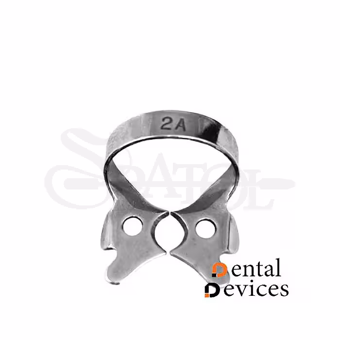 کلمپ رابردم پرمولر بالا و پایین بزرگ no.2a دنتال دیوایسDental Devices