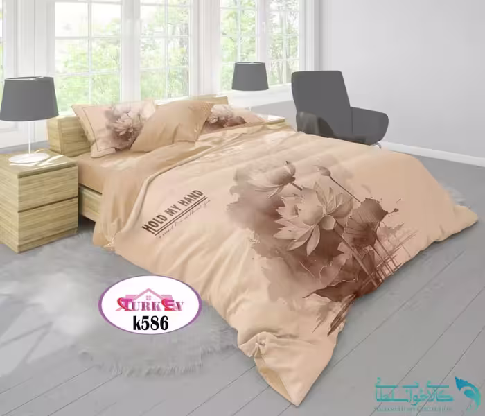 روتختی طرح گل داوودی دونفره برند Turkev کد K586