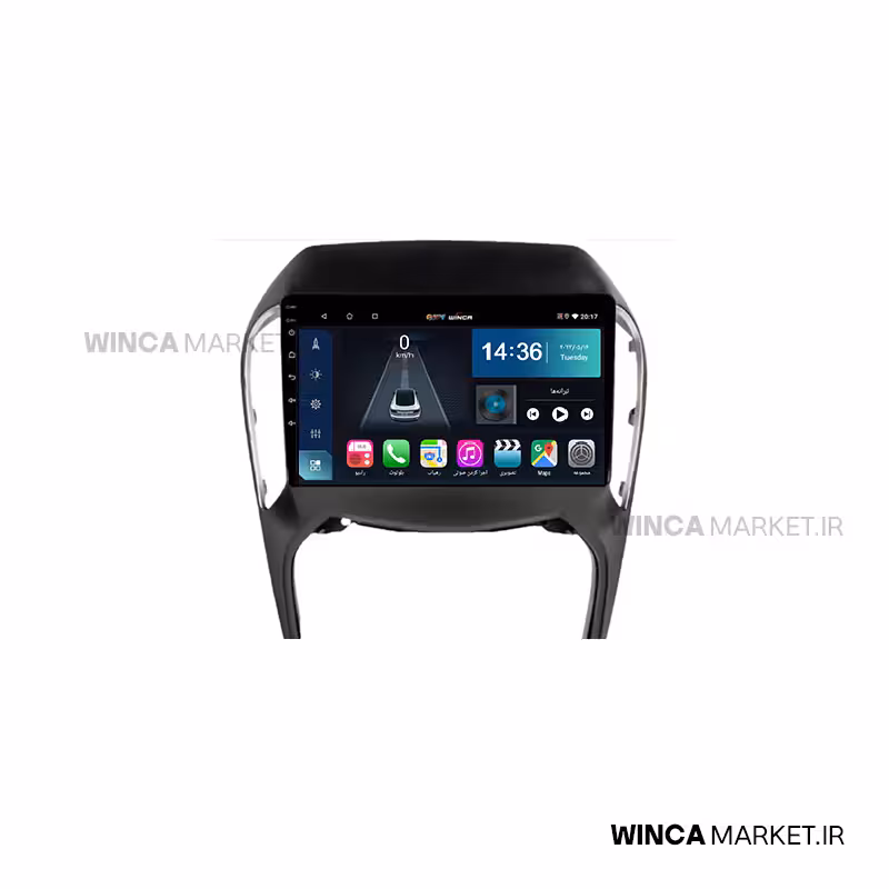 مانیتور اندروید چری آریزو 5 سری S500 BLU-RAY مدل GM855 برند وینکا WINCA
