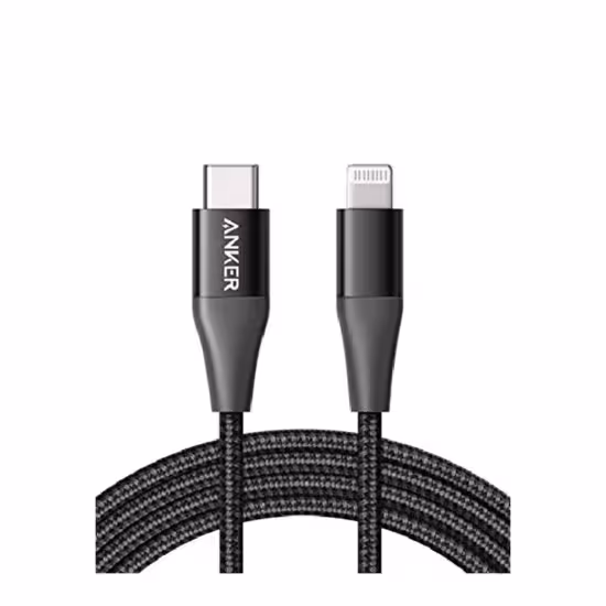 کابل 90 سانتیمتر USB-C به Lightning انکر مدل Anker PowerLine II A8652