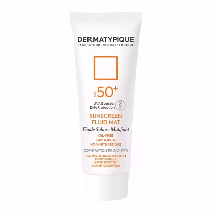 فلوئید ضدآفتاب بی رنگ پوست چرب درماتیپیک 50میلی لیتر | Dermatypique Sunscreen Fluid Mat SPF50