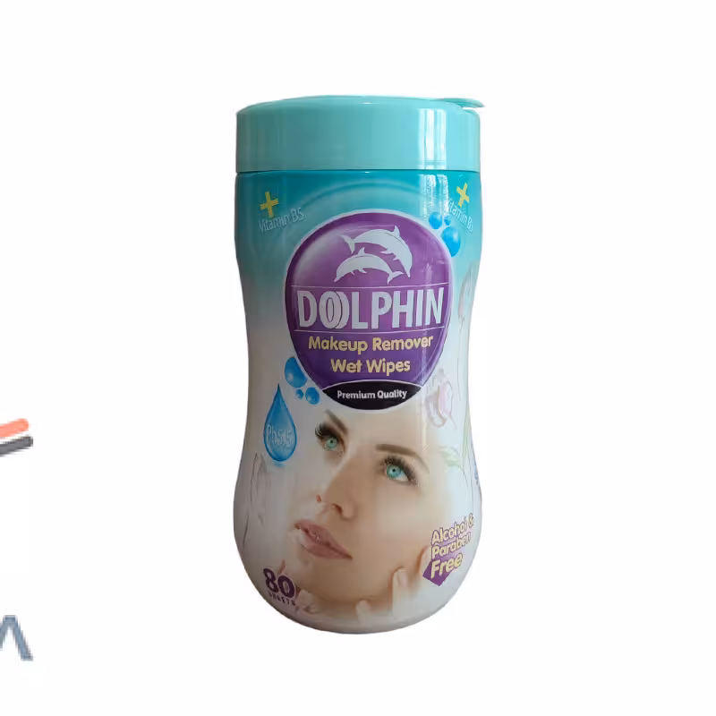 دستمال مرطوب آرایشی قوطی دلفین