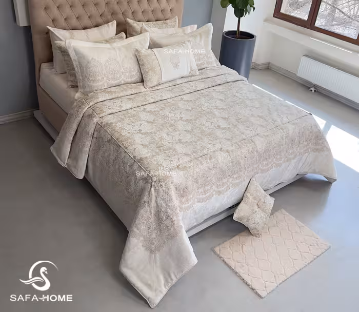 سرویس روتختی عروس مارسلا 10 تکه دونفره