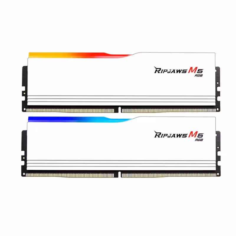 رم دسکتاپ DDR5 دو کاناله 5200 مگاهرتز جی اسکیل مدل RIPJAWS M5 RGB AMD EXPO ظرفیت 64 گیگابایت CL40