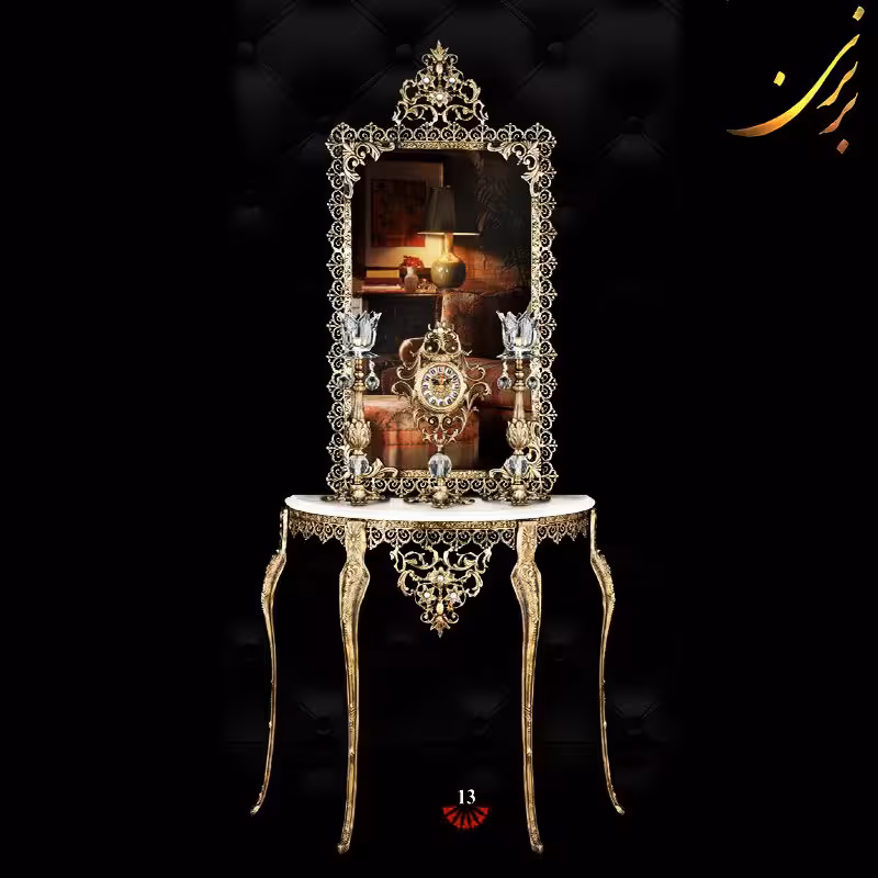 آینه و شمعدان آلومینیومی کد (13)