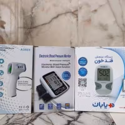 پک دستگاه قند خون دیابان ،فشارسنج ،تب سنج