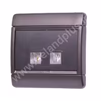سوکت تلفن دوقلو مدل رایان مشکی