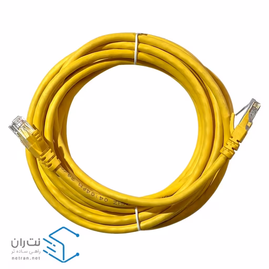 قیمت و خرید پچ کورد لگراند Cat6 UTP با روکش PVC رنگ زرد 5 متری | نت ران