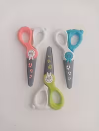 قیچی ایمن مهد کودک تیغه پلاستیکی مکلس (Macless)