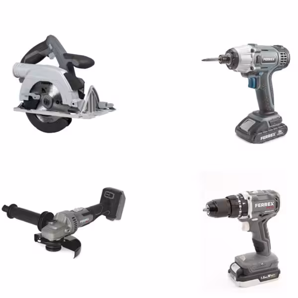 پک چهار عددی{دریل،ایمپکت،اره دیسکی،مینی فرز} براشلس فرکس پرو استرالیا مدل Fil 20v