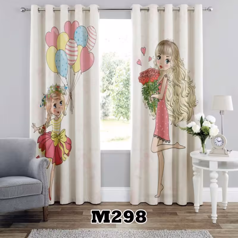 پرده سه بعدی طرح کودک