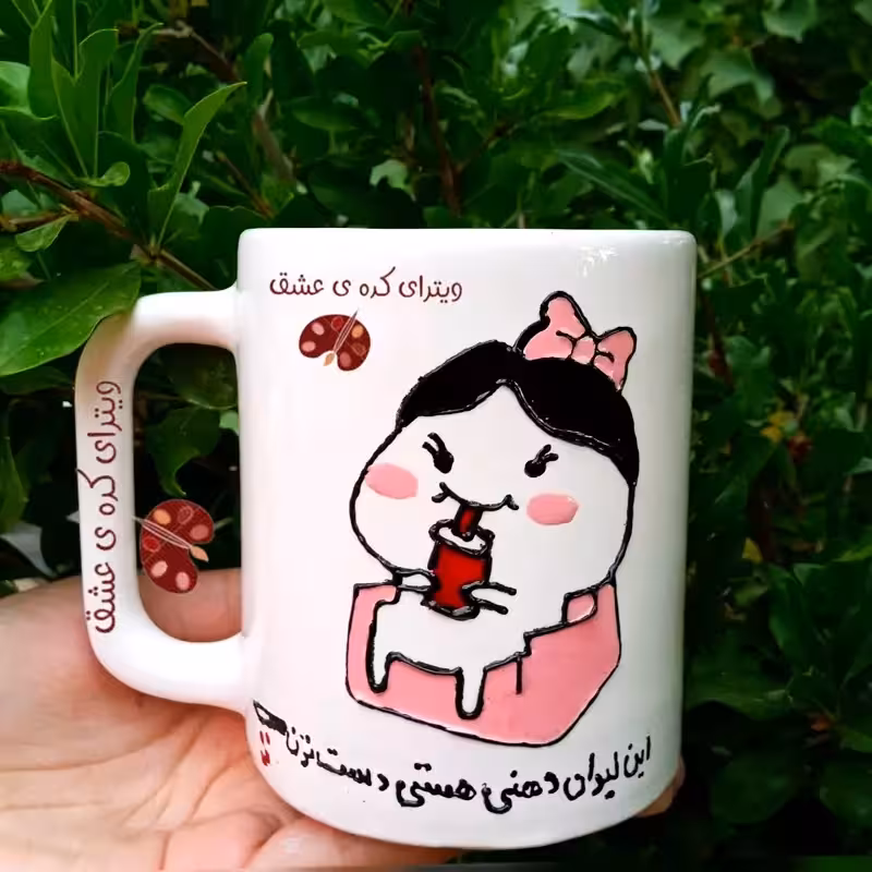 خرید ماگ-لیوان دخترانه سرامیکی نقش