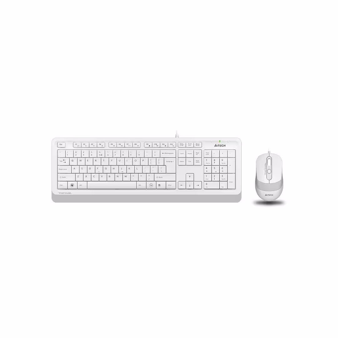 قیمت و خرید موس و کیبورد بی سیم ای فورتک F1010 WHITE