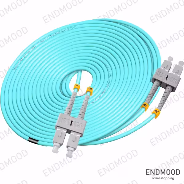 پچ کورد فیبر نوری 3 متری داپلکس نگزنس Nexans OM3 SC-SC