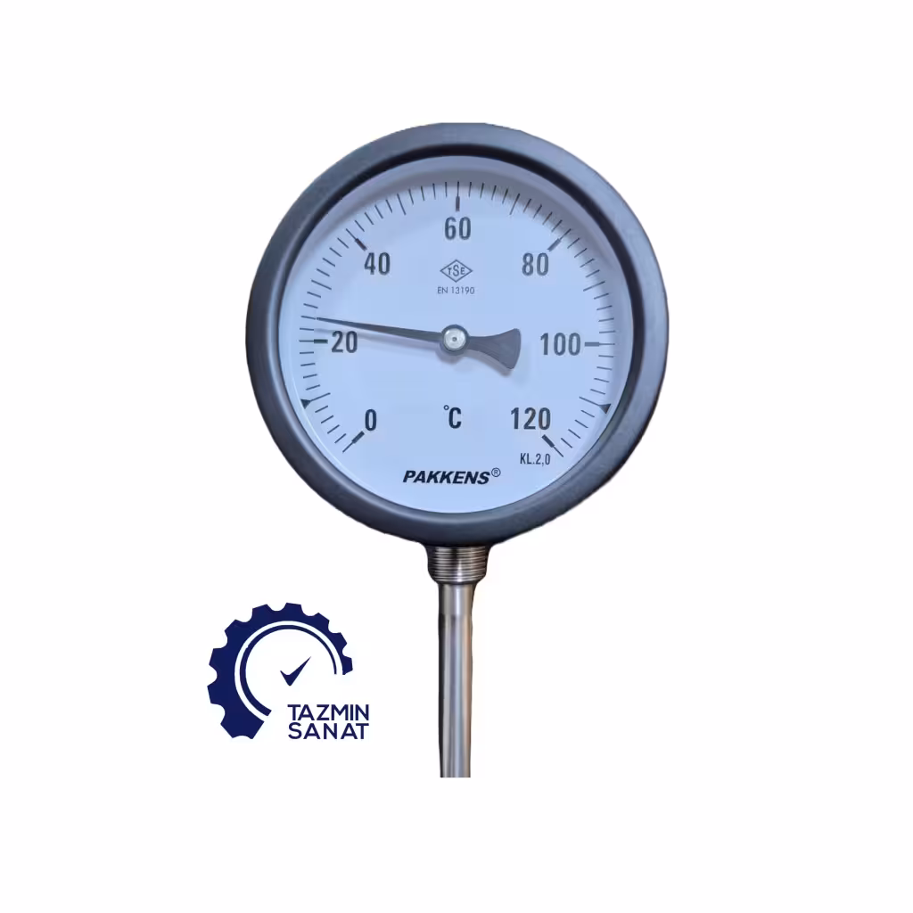 ترمومتر صفحه 10 سانت عمودی 0-120 درجه پکنز PAKKENS