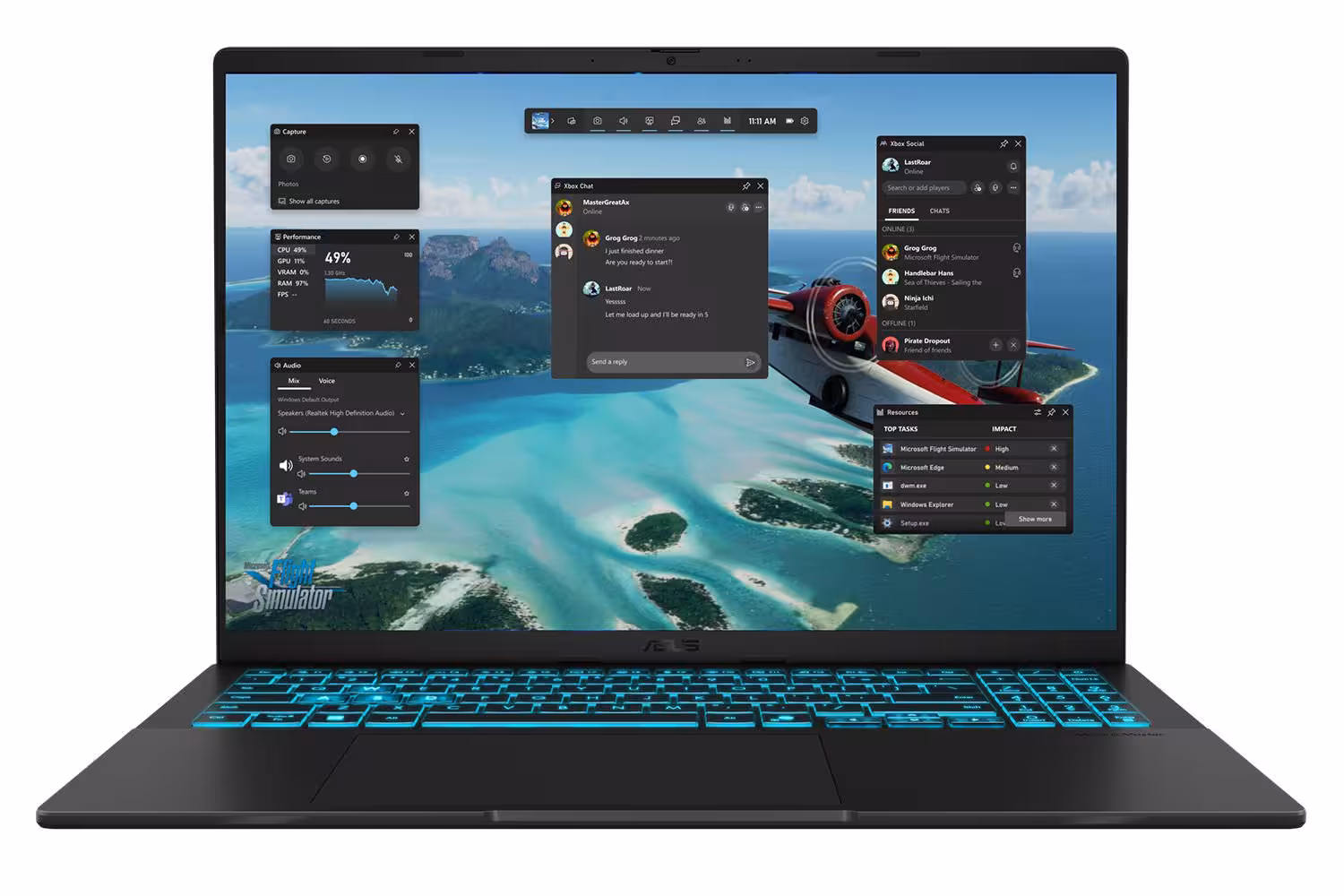 لپ تاپ ایسوس 16 اینچی مدل V3607VJ Core 7 240H 16GB 1TB RTX 3050