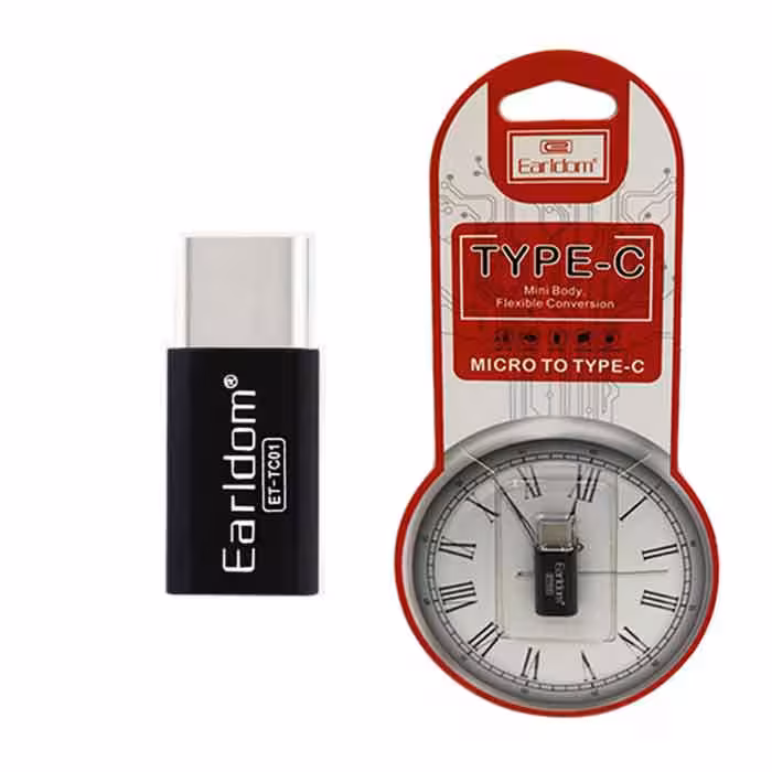 مبدل MicroUSB به Type-C ارلدام مدل ET-TC01