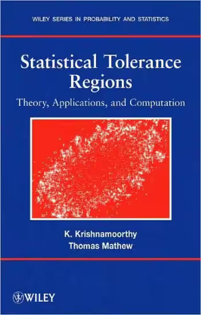 خرید و دانلود نسخه کامل کتاب Statistical tolerance regions: Theory, applications, and computation