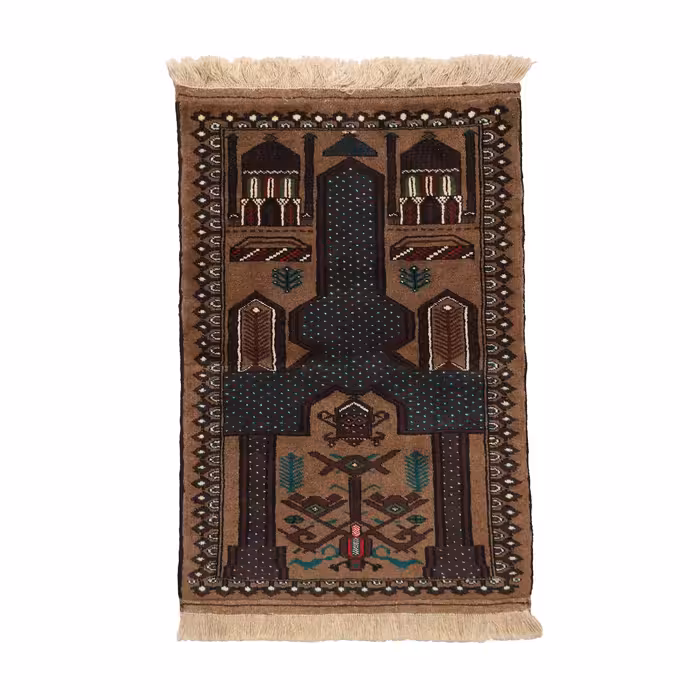 فرش قدیمی دستباف نیم متری کد 4030580