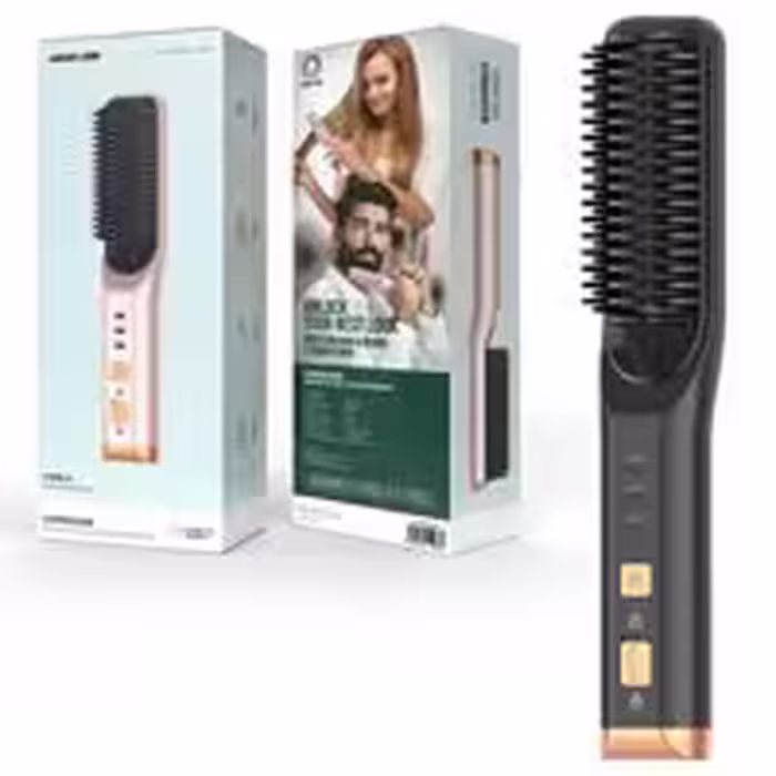 برس مو صاف کننده مو و ریش Green Lion Cordless Beard & Hair Straightener