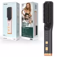 برس مو صاف کننده مو و ریش Green Lion Cordless Beard & Hair Straightener