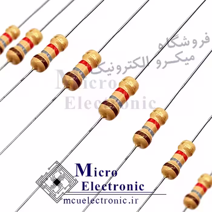 مقاومت 1.8K اهم 1/4 وات بسته ی 50 عددی