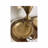 سینی گرد برنجی فرشته سافلون  4023