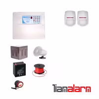 پکیج دزدگیر اماکن با سیم مدل فایواستار سیم کارتی و تلفنیFS206PY2