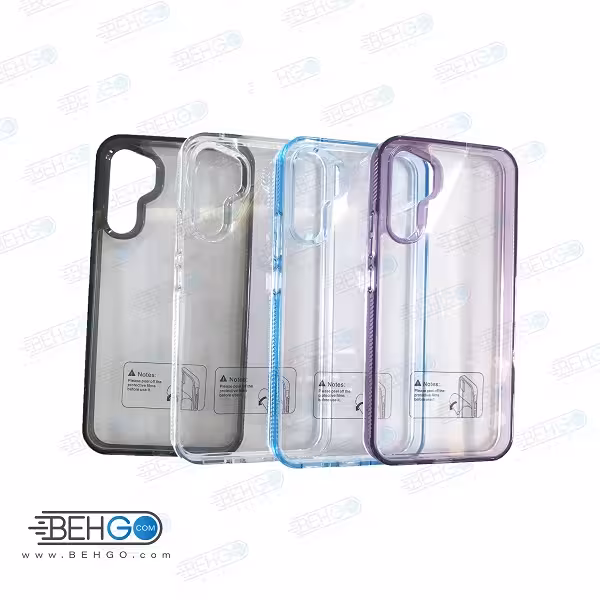 قاب گوشی سامسونگ A34 کاور پشت شفاف دور رنگی مدل Samsung Galaxy A34 5G