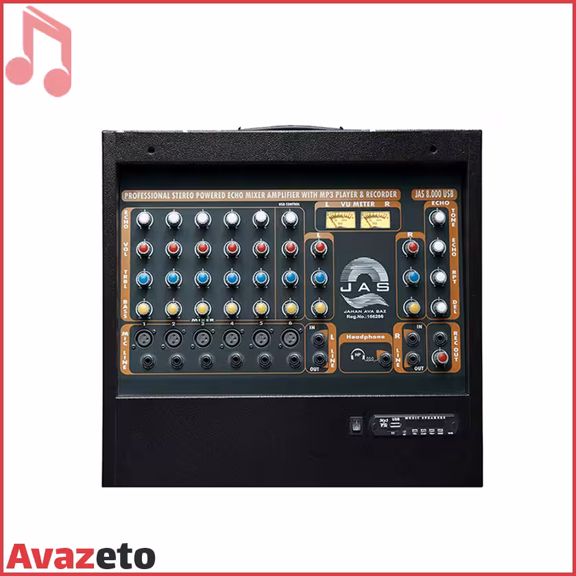 پاور میکسر جاسکو JAS-8000USB