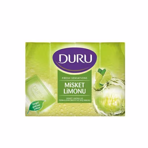 صابون حمام دورو DURU رایحه لیمو ترکیه 4عددی 600گرم