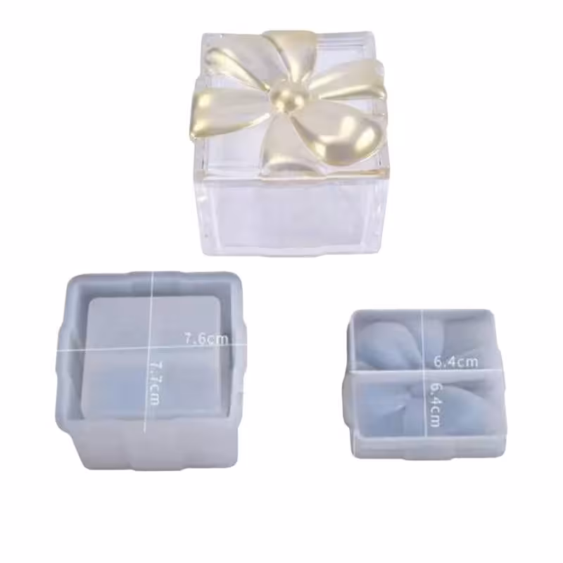 قالب سیلیکونی وارداتی باکس هدیه مربع 7 ارتفاع 6 سانت