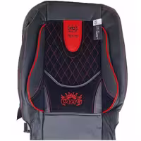 روکش صندلی پرشیا قدیم توکیو 11018 چرم و مخمل مشکی دوخت قرمز | لوازم خودرو تیام