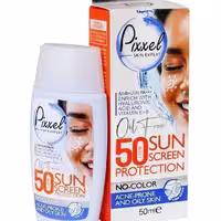 کرم ضد افتاب بی رنگ پیکسل مدل Oily Acne Prone Skin با SPF50 مناسب پوست چرب حجم 50 میلی لیتر