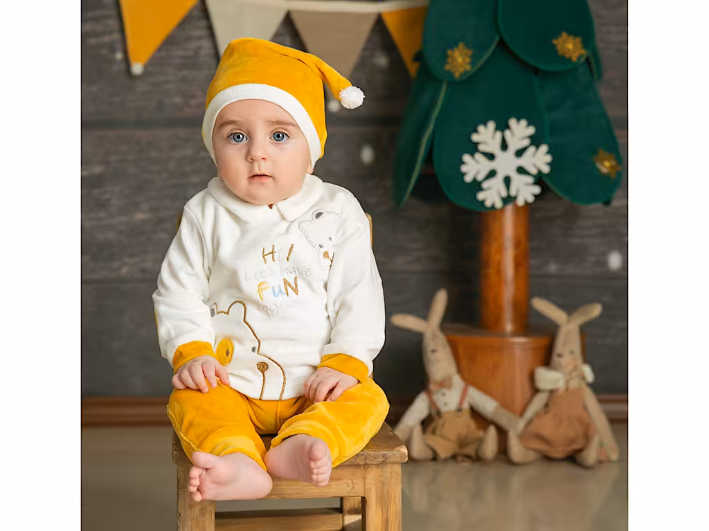 بلوز و شلوار مخمل نوزادی طرحدار دانالو Danaloo