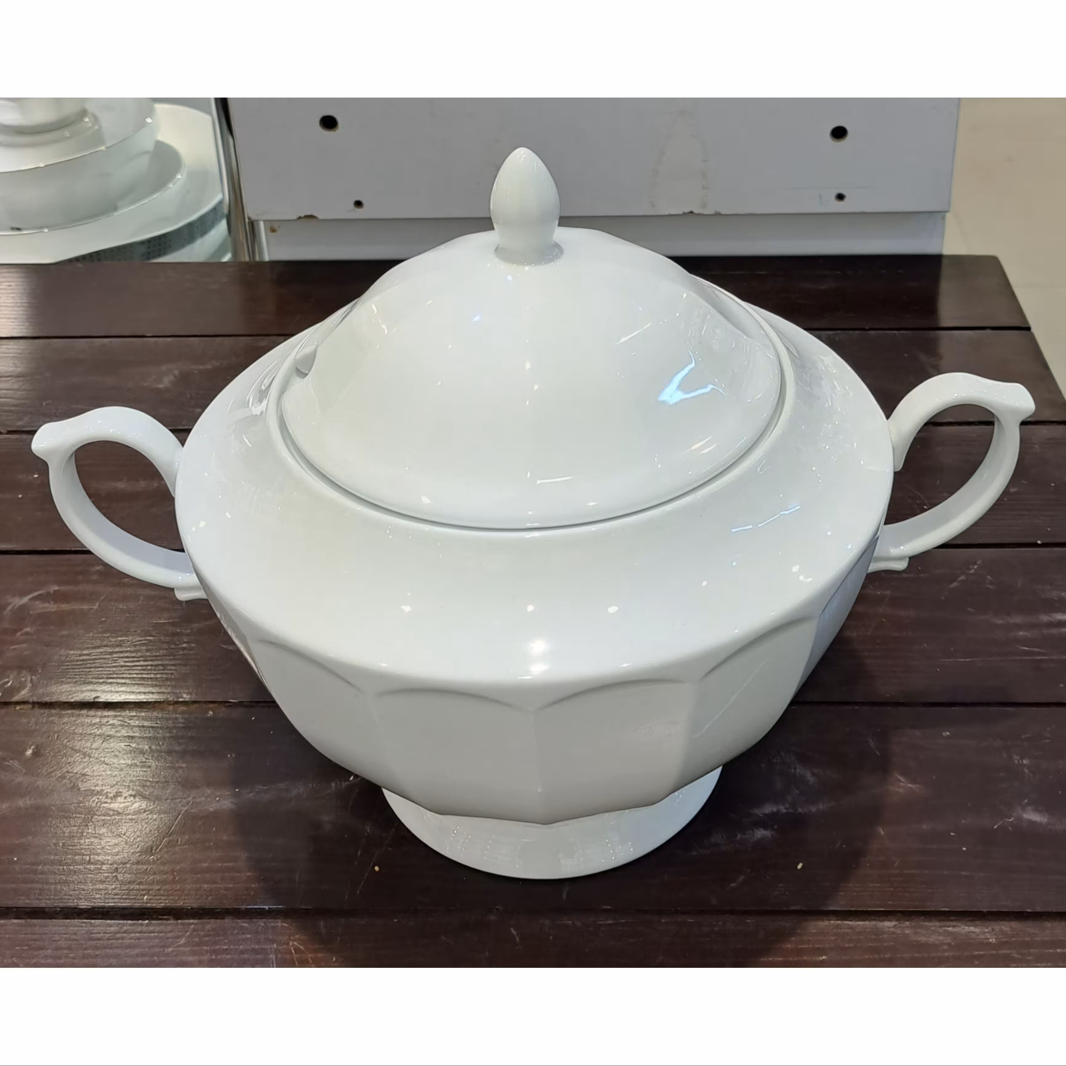 سوپ خوری سفید نئوکلاسیک چینی زرین