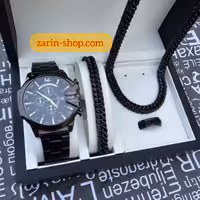 ست ساعت دیزل شاخدار مشکی مردانه و نیمست کارتیر مردانه