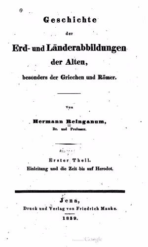 خرید و دانلود نسخه کامل کتاب Einleitung und die Zeit bis auf Herodot