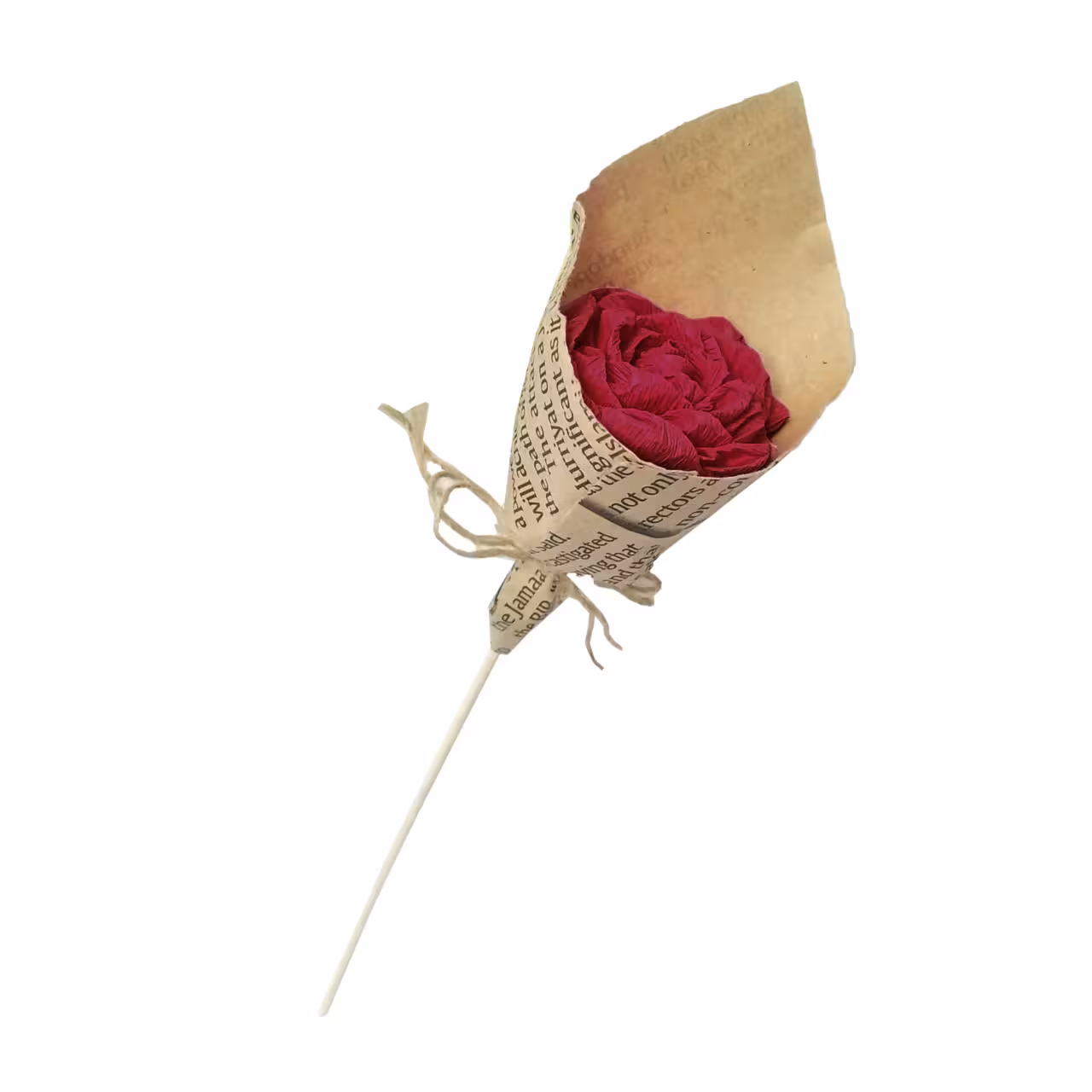 شاخه گل کاغذی جگری