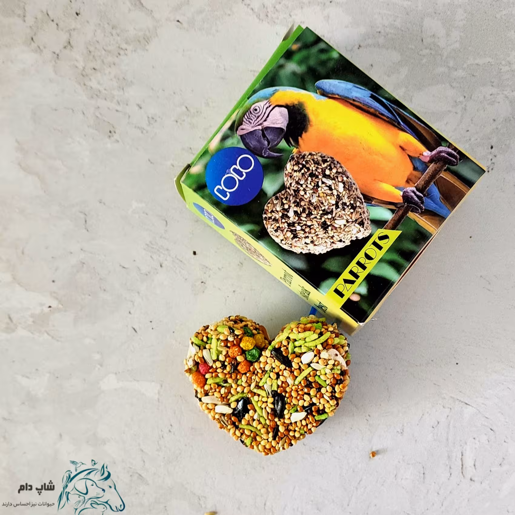 تشویقی استیکی پرندگان قلبی شکل