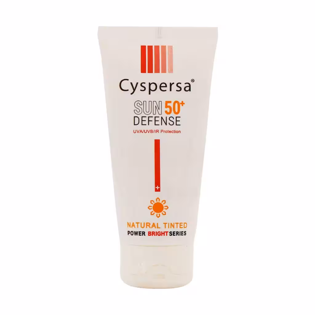 کرم ضد آفتاب رنگی روشن کننده بژ طبیعی SPF50 سیسپرسا